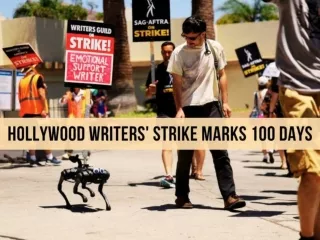 Hollywood writers' strike marks 100 days