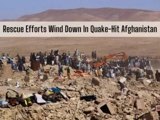 Rescue efforts wind down in quake-hit Afghanistan