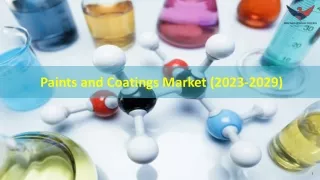 Paints and Coatings Market Size, Growth, Forecast 2029