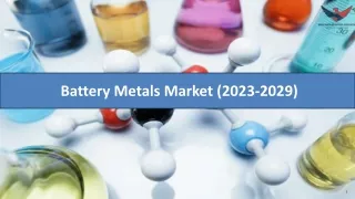 Battery Metals Market Size, Growth and Forecast 2029