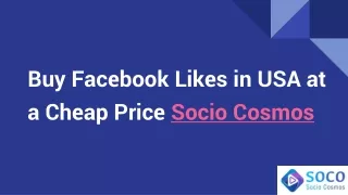 Buy Facebook Likes in USA at a Cheap Price - SocioCosmos