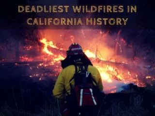 California's Deadliest Wildfires