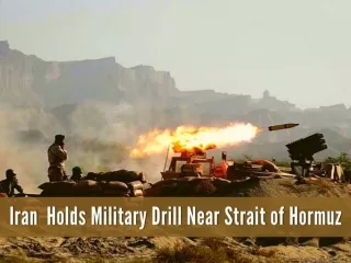 Iran holds military drill near Strait of Hormuz