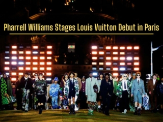 Pharrell Williams stages Louis Vuitton debut in Paris
