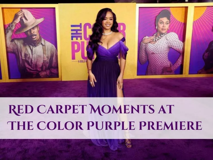 red carpet moments at the color purple premiere