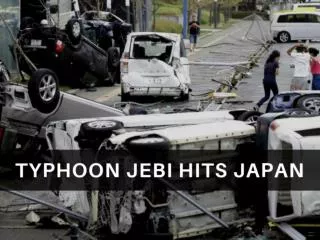 Typhoon Jebi hits Japan